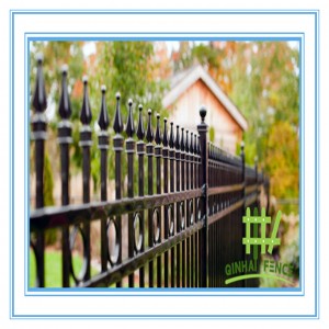 Spear top steel fence,Spear top alunimun fence